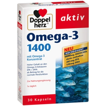 Doppelherz® aktiv Omega-3 1400 kapsulas N30