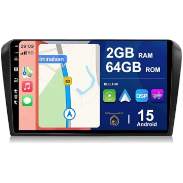 Android 14 IPS auto radio priekš Mazda 3 (2006-201