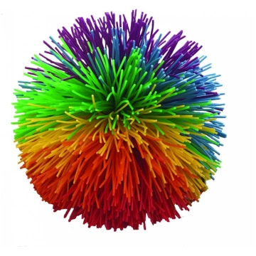 Sensorā silikona šķiedru bumbiņa POM POM 8,5 cm, 1