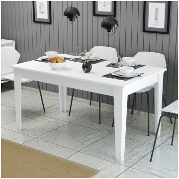 Pusdienu galds Asir Milan 519, balts