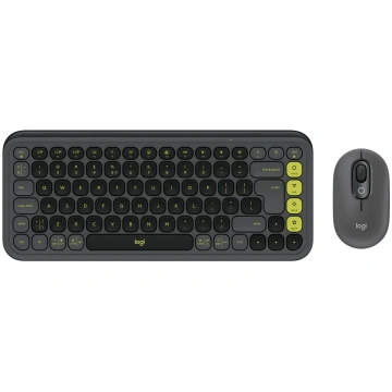 LOGITECH KEYBOARD + MOUSE COMBO POP ICON/GR/GREEN 