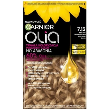 Matu krāsa Garnier Olia 7.13 Bēšs tumši blonds Bez
