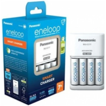 Panasonic Eneloop Smart Baterijas Lādētājs + 4x AA