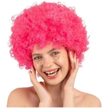 Parūka Afro gaiši rozā Nenurodyta