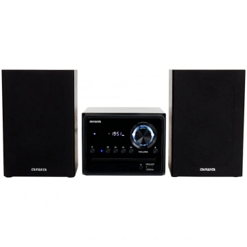 AIWA mikro mūzikas sistēma ar Bluetooth, melna