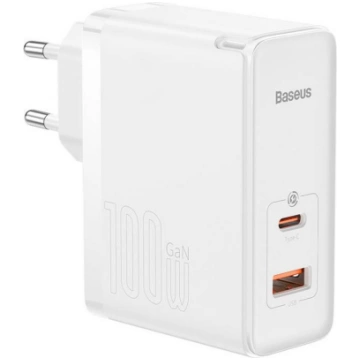 Lādētājs Baseus GaN5 Pro 1x USB-A 1x USB-C White C