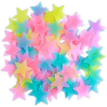 Fluorescējošas zvaigznes 100 gab. maisījums | Star