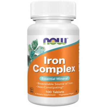 NOW Foods Iron Complex - 100 tabletes