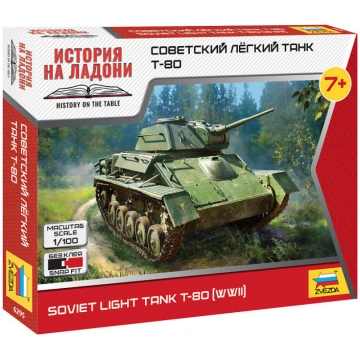 1:100 Zvezda 6295 - Padomju vieglais tanks T-80