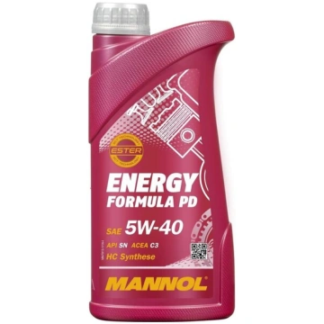 Motoreļļa Mannol Energy Formula PD 5W-40 API SN/SM