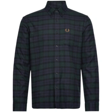 Fred Perry - Blackwatch Tartan Brushed Twil - izmē