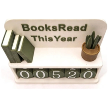 Books Read This Year Counter Compact Water Proof P