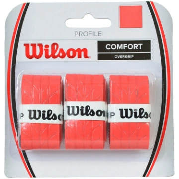 Teniso Apvijos Wilson Profile Overgrip 3vnt Raudon