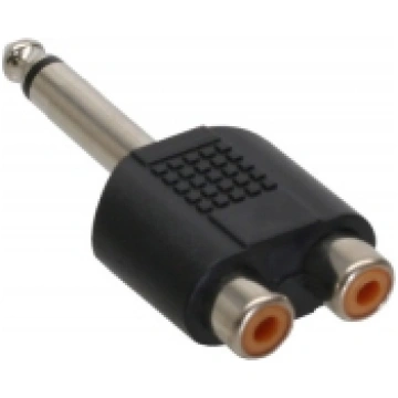 Adapter AV InLine Audio 6.3mm jack meski mono - 2x