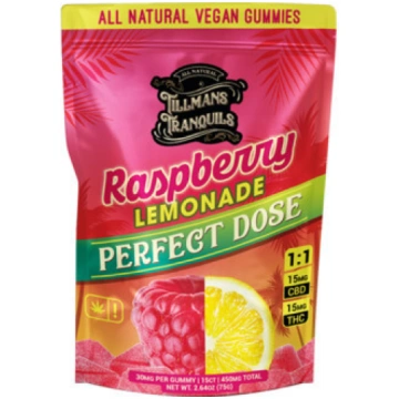 Raspberry Lemonade 1:1 THC:CBD Gummies Tillman&apo