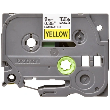Brother Labelling Tape 9mm, Black on yellow, TZe, 