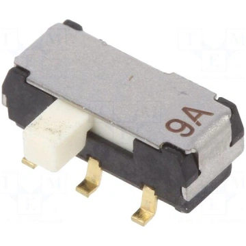 Switch: slide | Pos: 2 | DPDT | 0.2A/12VDC | ON-ON