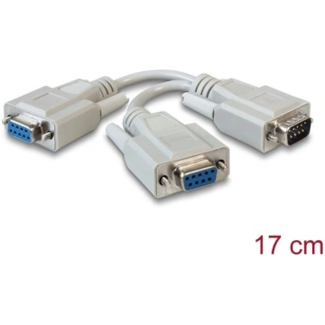 Delock Adapter Serial D-Sub9 male > 2 x female 17 