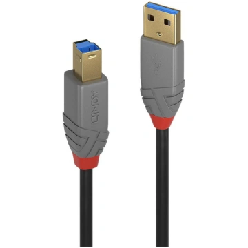 Lindy 2M Usb 3.2 Type A To B Cable, Anthra Line 36