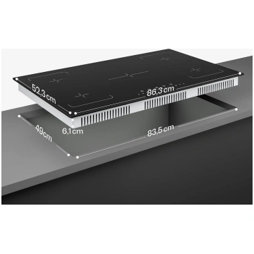 Klarstein Velaire 90 cm plata indukcijas plīts ar