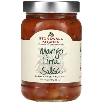 Stonewall Kitchen, Mango Lime Salsa, Medium, 16 oz