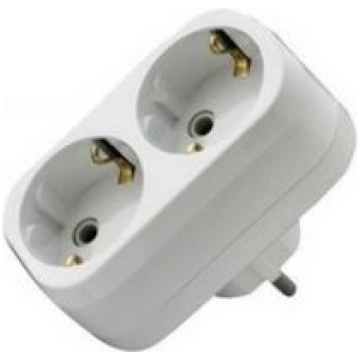Adapteris Makel, 2-viet., a/z, balts, (20)
