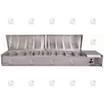 Aukstuma picas galds ventilējams +2+8°C n.9 x GN1/
