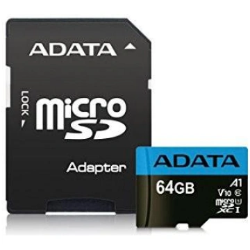Adata microSD Premier 64GB UHS1/CL10/A1 + adapteri