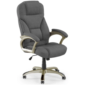 Darba krēsls Demsond 2 Grey/Gold, pelēka krās