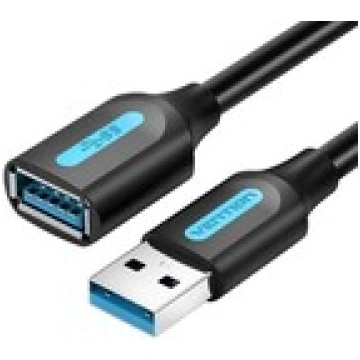 CABLE USB3.0 MALE TO FEMALE/0.5M BLACK CBHBD Venti