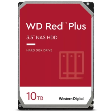 WD Red Plus NAS Hard Drive 10TB 512MB WD100EFGX