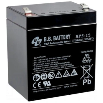 Re-battery: acid-lead | 12V | 5Ah | AGM | maintena
