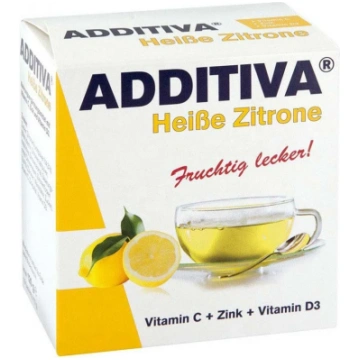 ADDITIVA Heißer Zitrone Citrons + C Vitamīns + Cin