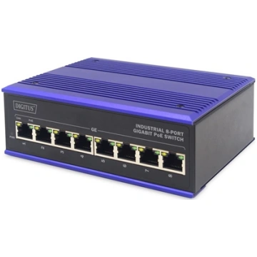 Digitus 8 Port Gigabit Ethernet Network PoE Switch