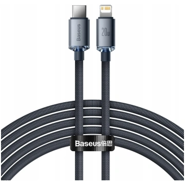 Kabelis Baseus Crystal Shine, Lightning/USB-C, 200