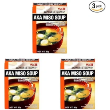 S&B - Instant Aka Miso zupa (1 x 30 g) (3 gab. iep