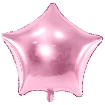 Folijas balons Star 48 cm light, rozā