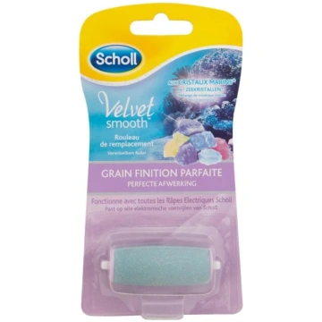 Pedicure Scholl Velvet Smooth Roller Heads Marine 