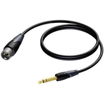 Kabel XLR Męski - 6,3 mm Jack Męski Stereo 3 m - C