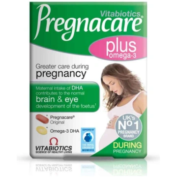 PREGNACARE Plus Omega - 3 tabletes + kapsulas N56 