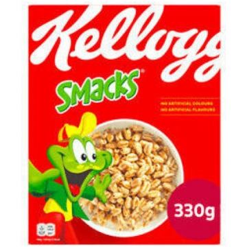 Sausās brokastu pārslas Kelloggs Smacks 330g