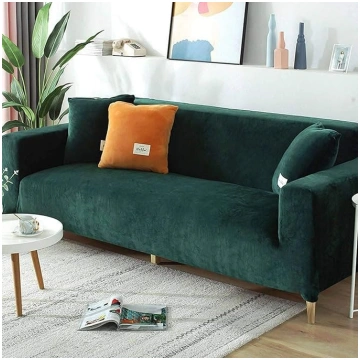 Luxury Velvet Sofa Slipcover 2-3-4 Seater Soft Plu