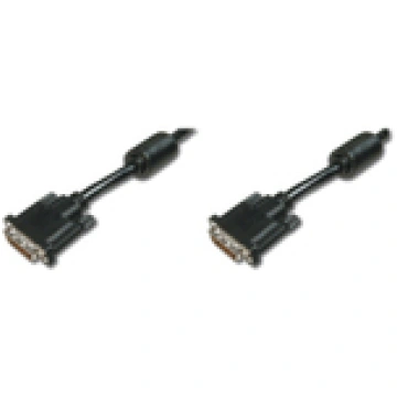 MicroConnect DVI-D 24+1-pin w. Ferrit M-M Full HD 