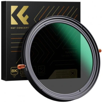 K&F Concept filtras 77MM Nano-X CPL+Variable/Fader