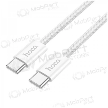 USB kabelis Hoco X104 60W USB-C to USB-C 2.0m balt