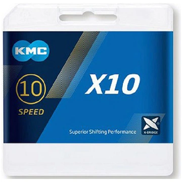 Ķēde KMC X10 Silver Black