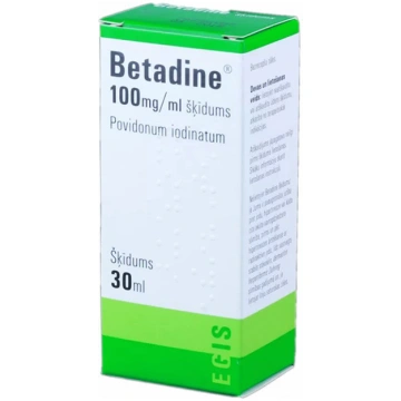 BETADINE šķīdums 100mg/ml 30 ml