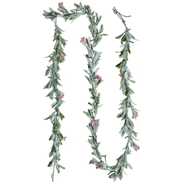 VEVOR 275 cm Ziemassvētku vītnes ar LED gaismām, r