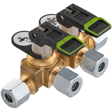 Manifold block - Short - Quick-connect valve
