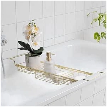 Navaris Golden Bath Caddy - grezns un plāns dizain